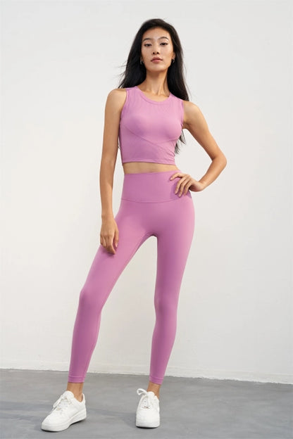 Malibu Rib Tank and Leggings Activewear Workout Set