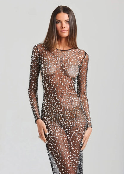 La Nuit Mesh Dress