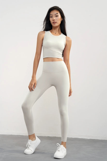 Malibu Rib Tank and Leggings Activewear Workout Set